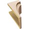 Ekena Millwork 10"W x 10"D x 20"H Wide Rivera Rough Cedar Woodgrain TimberThane Corbel, Primed Tan CORUR10X10X20RIVRCPR - alternate 4